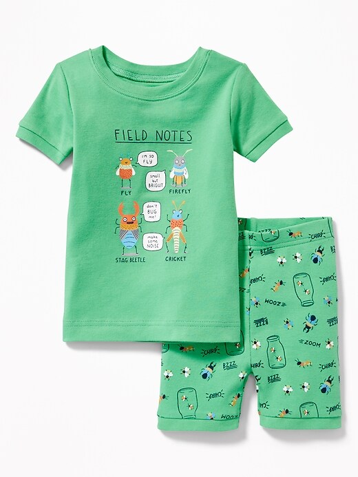 View large product image 1 of 1. "Field Notes" Bugs Sleep Set for Toddler & Baby