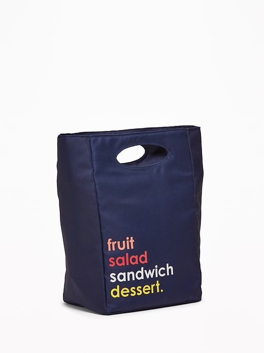 View large product image 1 of 1. Graphic Canvas Lunch Tote
