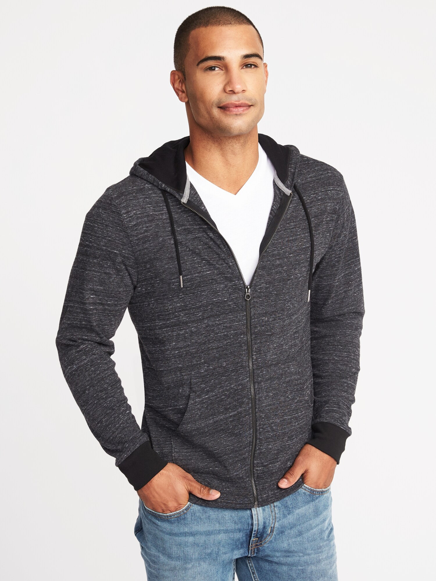 Soft-Washed Lightweight Zip Hoodie for Men | Old Navy
