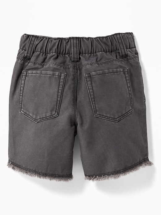 View large product image 2 of 3. Canvas Cut-Off Shorts for Toddler Boys