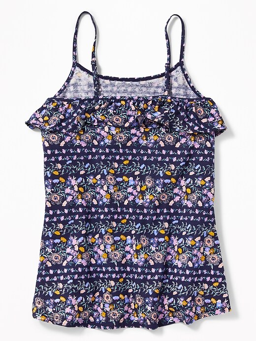 View large product image 2 of 3. Floral Ruffle-Yoke Cami for Girls