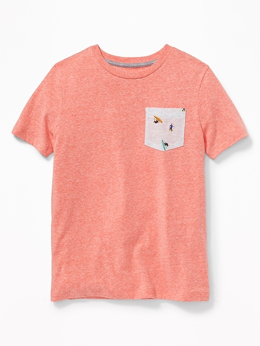 View large product image 1 of 1. Printed-Pocket Tee For Boys
