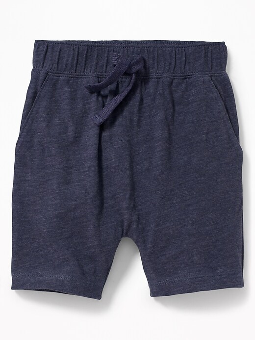 Slub-Knit Pull-On Shorts for Toddler Boys