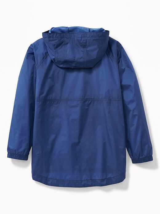 View large product image 2 of 3. Water-Resistant Nylon Pullover Jacket For Boys