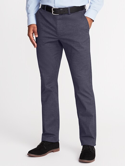 Straight Signature Built-In Flex Non-Iron Pants for Men | Old Navy