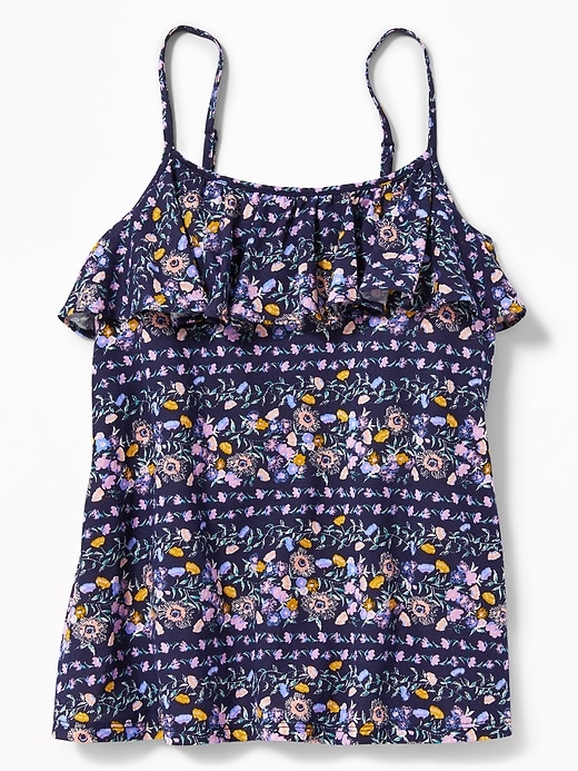 View large product image 1 of 3. Floral Ruffle-Yoke Cami for Girls