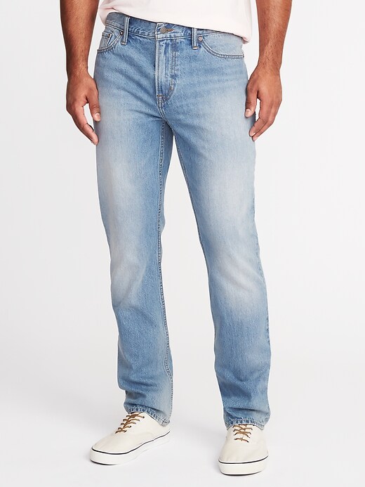 View large product image 1 of 1. Straight Rigid Jeans