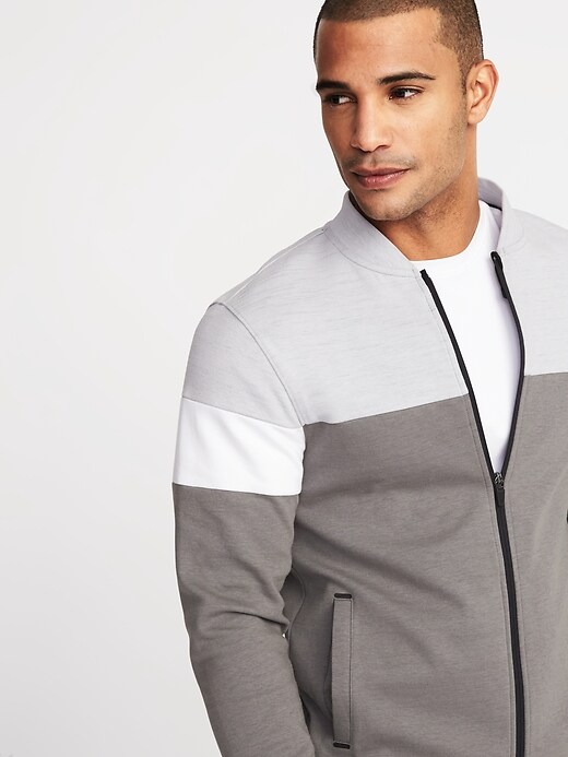 Image number 4 showing, Go-Dry Color-Block Full-Zip Bomber Jacket