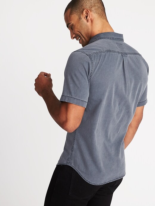 Image number 2 showing, Slim-Fit Garment-Dyed Utility Shirt
