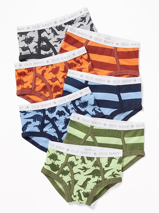 View large product image 1 of 1. Patterned Underwear Briefs 7-Pack For Toddler Boys