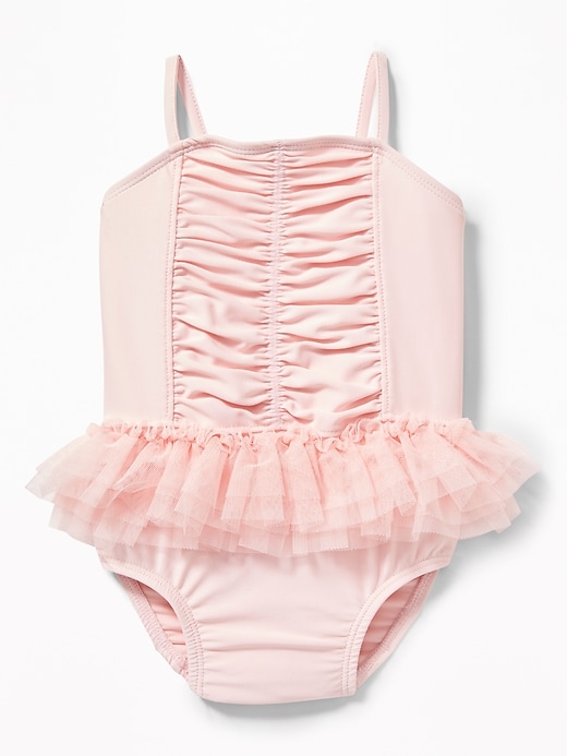 View large product image 1 of 2. Ruched Tutu Swimsuit for Baby