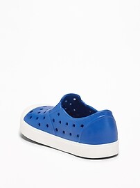 View large product image 3 of 4. Perforated Pop-Color Slip-Ons For Toddler Boys