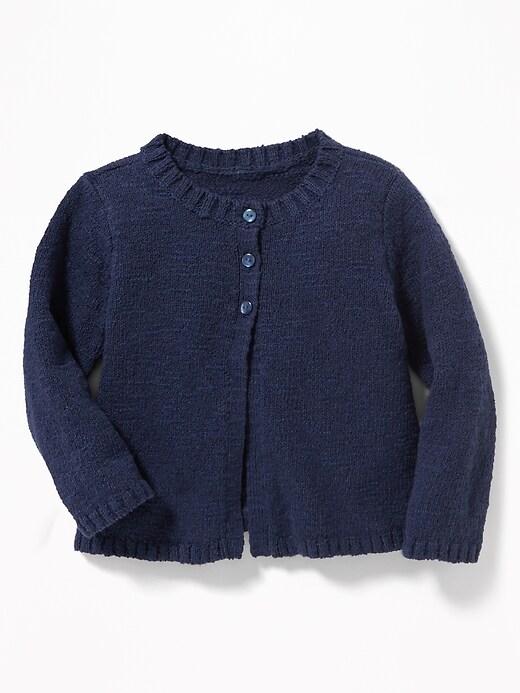 View large product image 1 of 1. Split-Front Swing Cardi for Baby