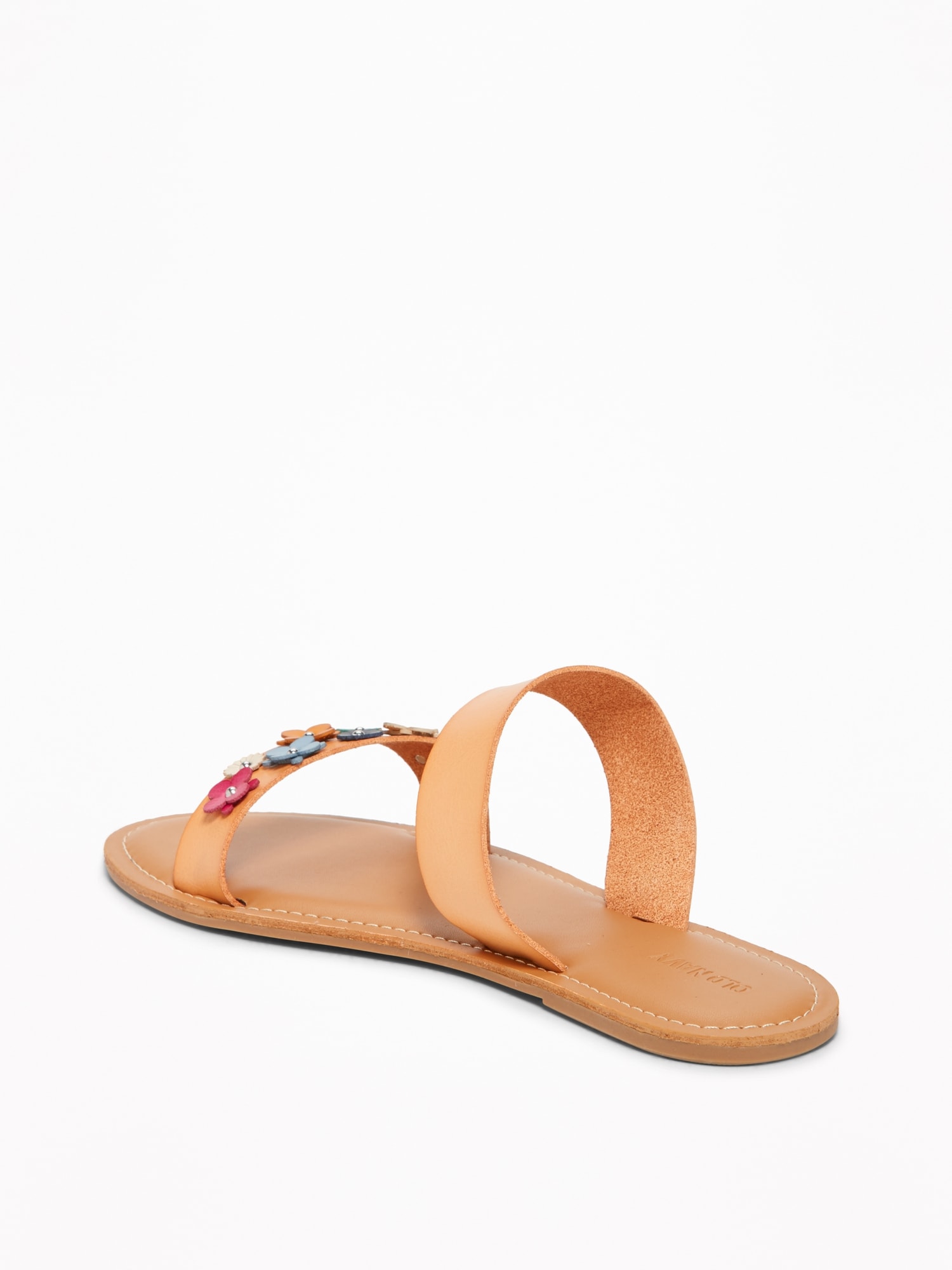 Flower-Applique Double-Strap Sandals for Women | Old Navy