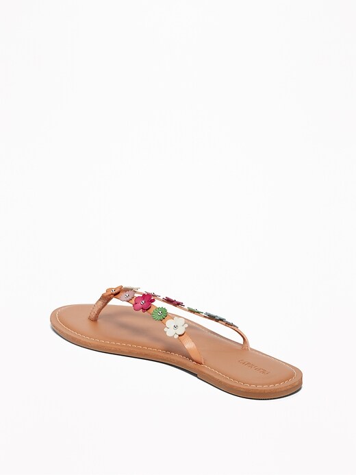 Image number 4 showing, Flower-Applique Capri Sandals for Women