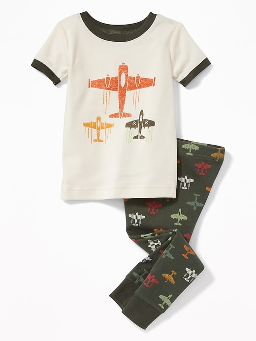 View large product image 1 of 1. Airplane-Graphic Sleep Set for Toddler Boys & Baby