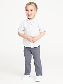 View large product image 3 of 3. Skinny Built-In Flex Dress Pants for Toddler Boys