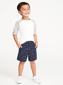 View large product image 3 of 3. Printed Built-In Flex Twill Shorts for Toddler Boys