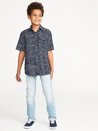 View large product image 3 of 3. Linen-Blend Shirt For Boys