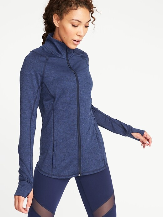 Image number 1 showing, Full-Zip Compression Jacket for Women