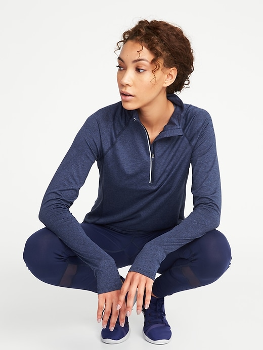 Image number 4 showing, 1/4-Zip Performance Pullover for Women
