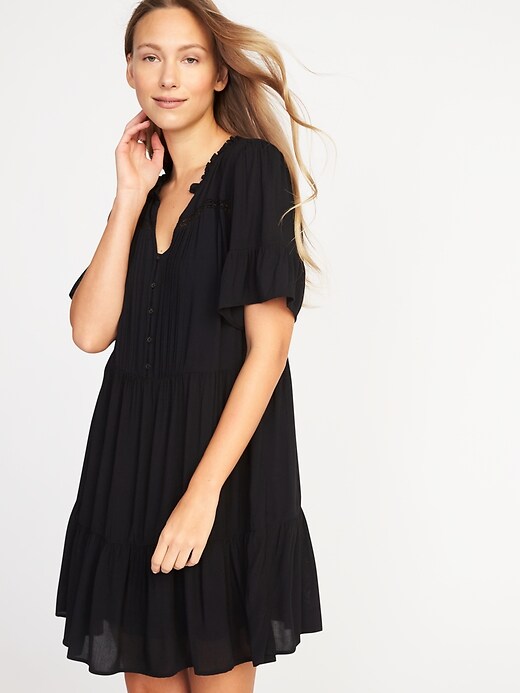 Tiered Pintuck Dress for Women | Old Navy
