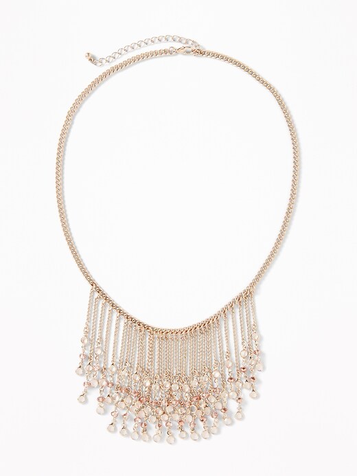 View large product image 1 of 2. Crystal Statement Bib Necklace for Women