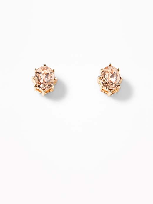 View large product image 1 of 1. Crystal-Stud Earrings for Women