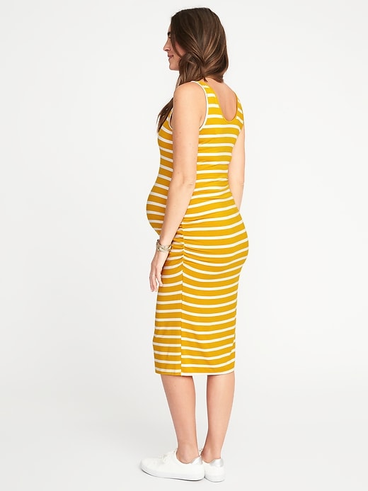 Image number 2 showing, Maternity Sleeveless Bodycon Midi Dress