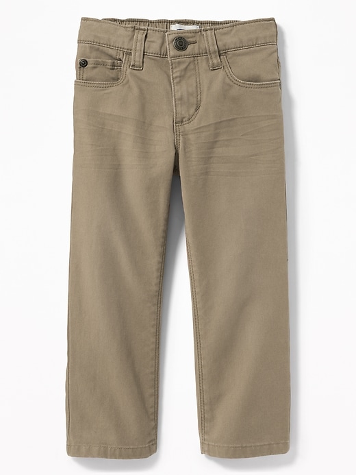Straight Built-In Flex Twill Pants for Toddler Boys | Old Navy