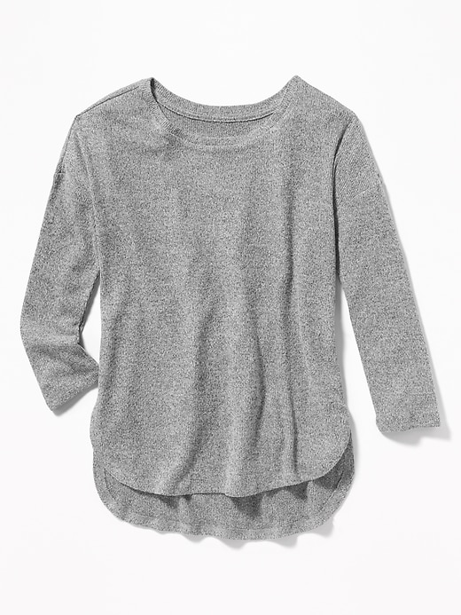 View large product image 1 of 1. Cozy Brushed-Knit Sweater for Girls