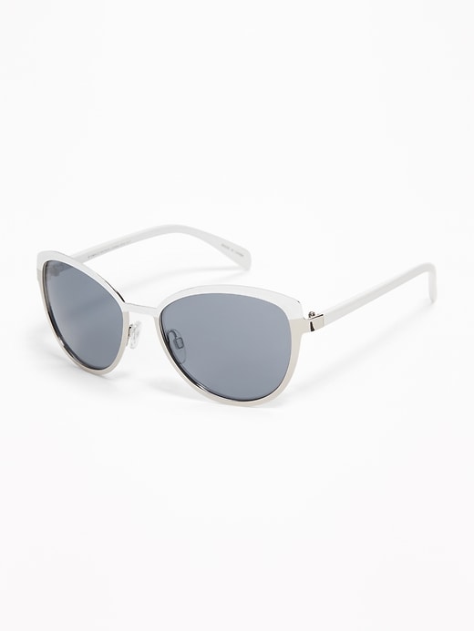 View large product image 1 of 1. Two-Tone Metal Sunglasses for Women