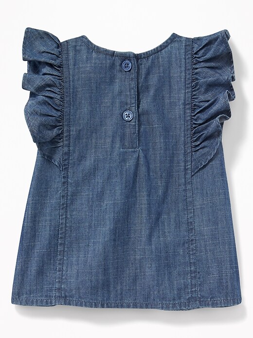 Ruffled Chambray Top for Baby | Old Navy