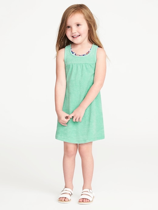 View large product image 1 of 3. Loop-Terry Swim Cover-Up for Toddler Girls