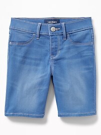 View large product image 3 of 3. Ballerina 360&#176 Stretch Jean Bermuda Shorts for Girls