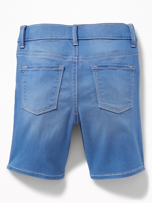 View large product image 2 of 3. Ballerina 360&#176 Stretch Jean Bermuda Shorts for Girls