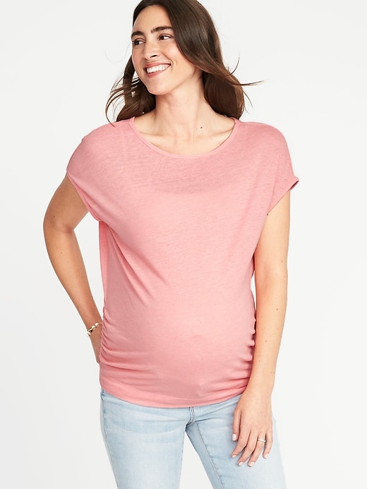View large product image 1 of 2. Maternity Dolman-Sleeve Top