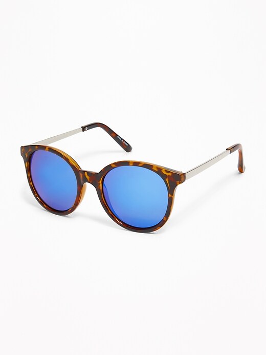 View large product image 1 of 1. Round Pop-Color Sunglasses for Women