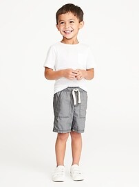 View large product image 3 of 3. Pull-On Poplin Shorts for Toddler Boys