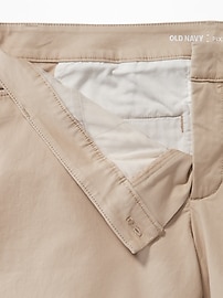 View large product image 3 of 3. Secret-Slim Pockets Plus-Size Pixie Chino Bermuda Shorts (9")