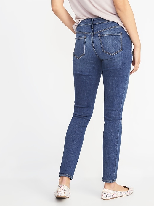 View large product image 2 of 3. Mid-Rise Super Skinny Rockstar Jeans for Women