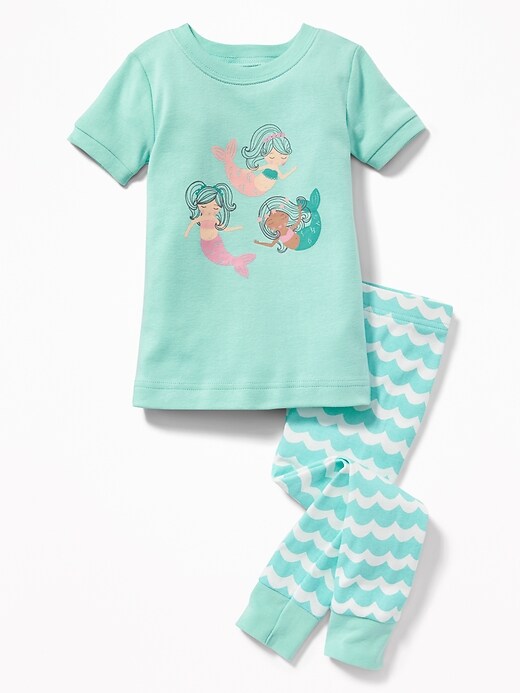 View large product image 1 of 1. Mermaids-Graphic Sleep Set for Toddler & Baby