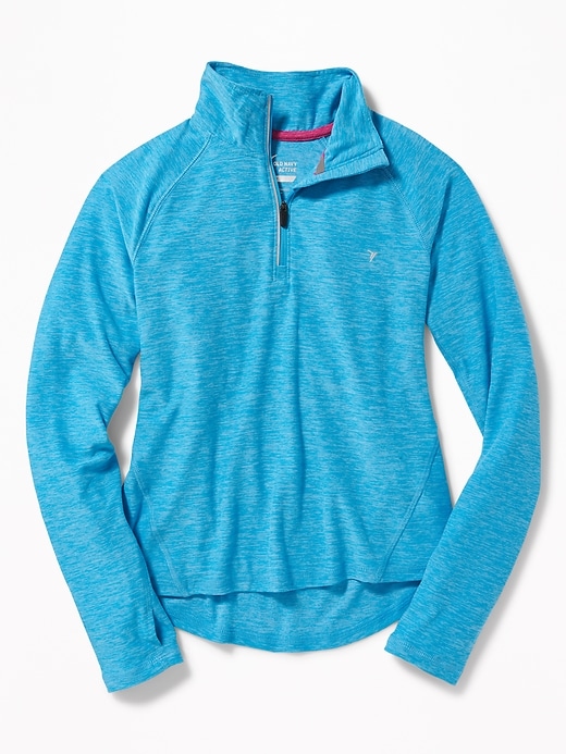 View large product image 1 of 1. 1/4-Zip Performance Pullover for Girls