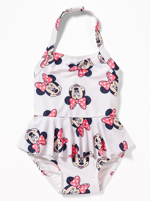 View large product image 1 of 2. Disney&#169 Minnie Mouse Halter Swimsuit for Toddler Girls