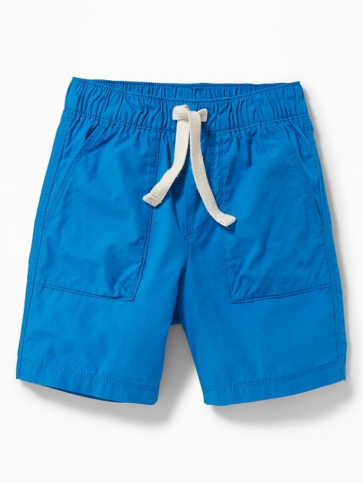 View large product image 1 of 1. Pull-On Poplin Shorts for Toddler Boys