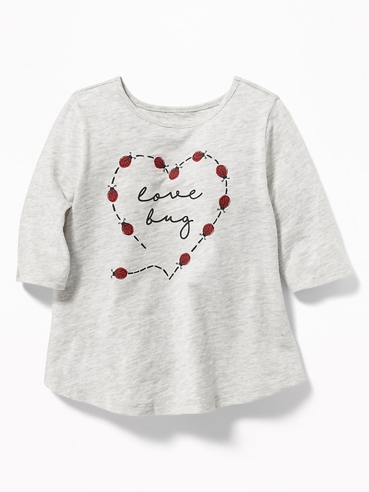 View large product image 1 of 1. Graphic Slub-Knit Tunic for Toddler Girls
