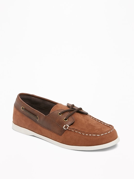 View large product image 1 of 3. Sueded Boat Shoes for Boys