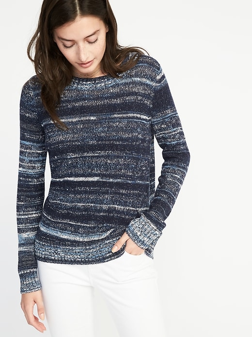 Space-Dye Crew-Neck Sweater for Women | Old Navy