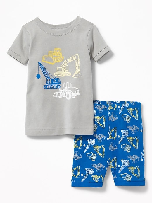 View large product image 1 of 1. Construction-Graphic Sleep Set for Toddler Boys & Baby