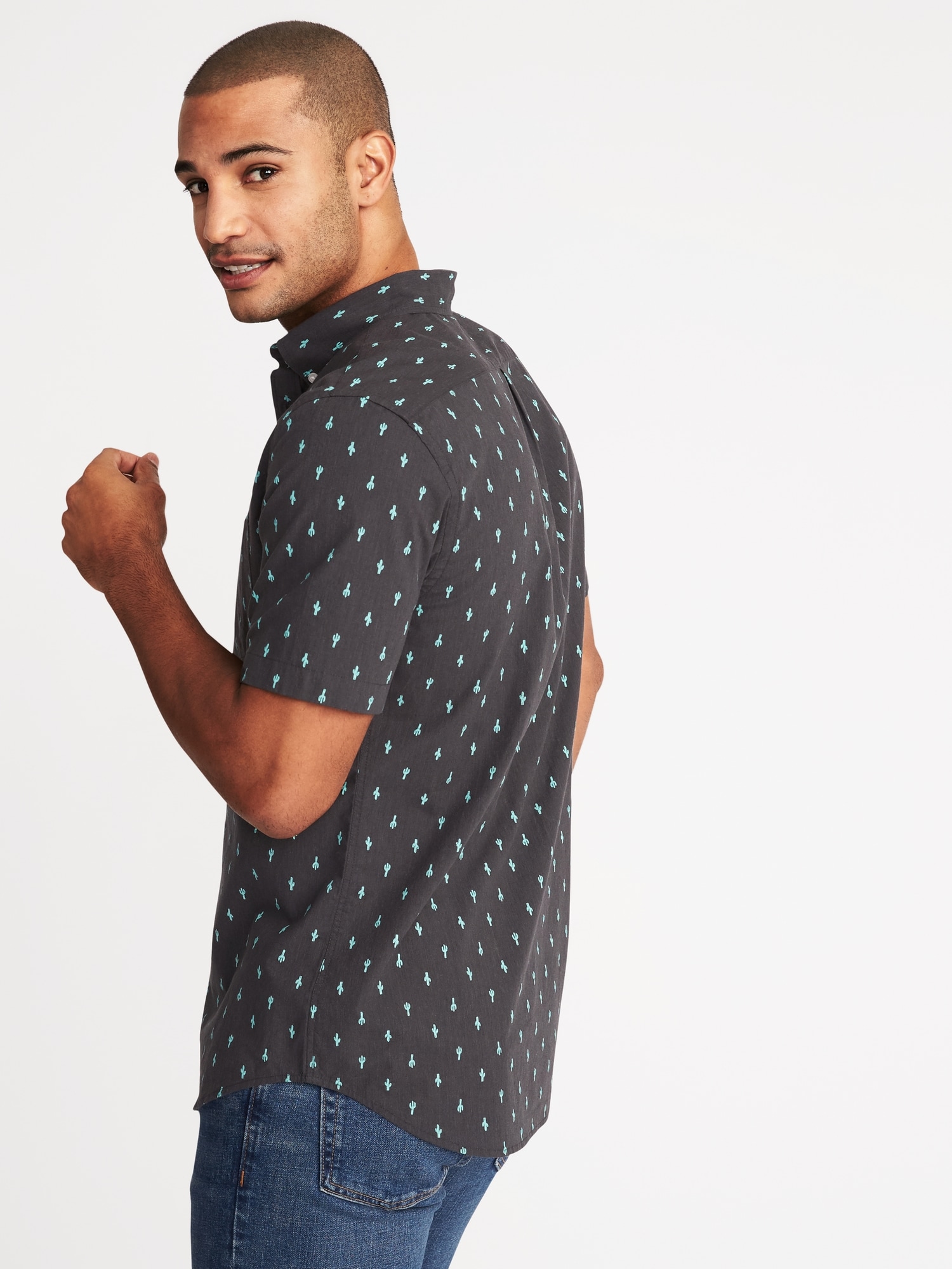 Slim-Fit Built-In Flex Shirt for Men | Old Navy